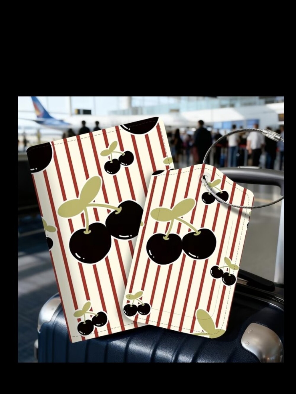 Beautiful Travel Passport & Luggage Tag Set NEW